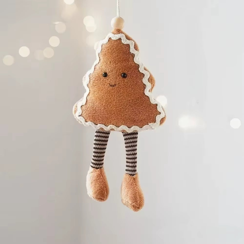 Weiche Baumwoll-Weihnachtsanhänger zum Aufhängen (verschiedene Formen)