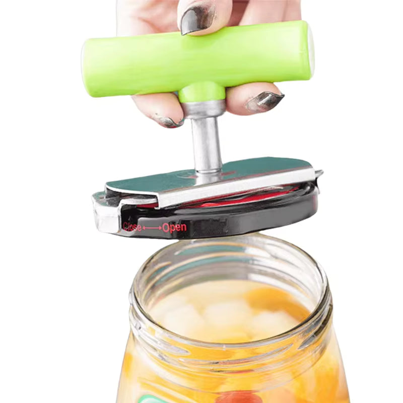 Verstellbarer ergonomischer Glasöffner aus Edelstahl