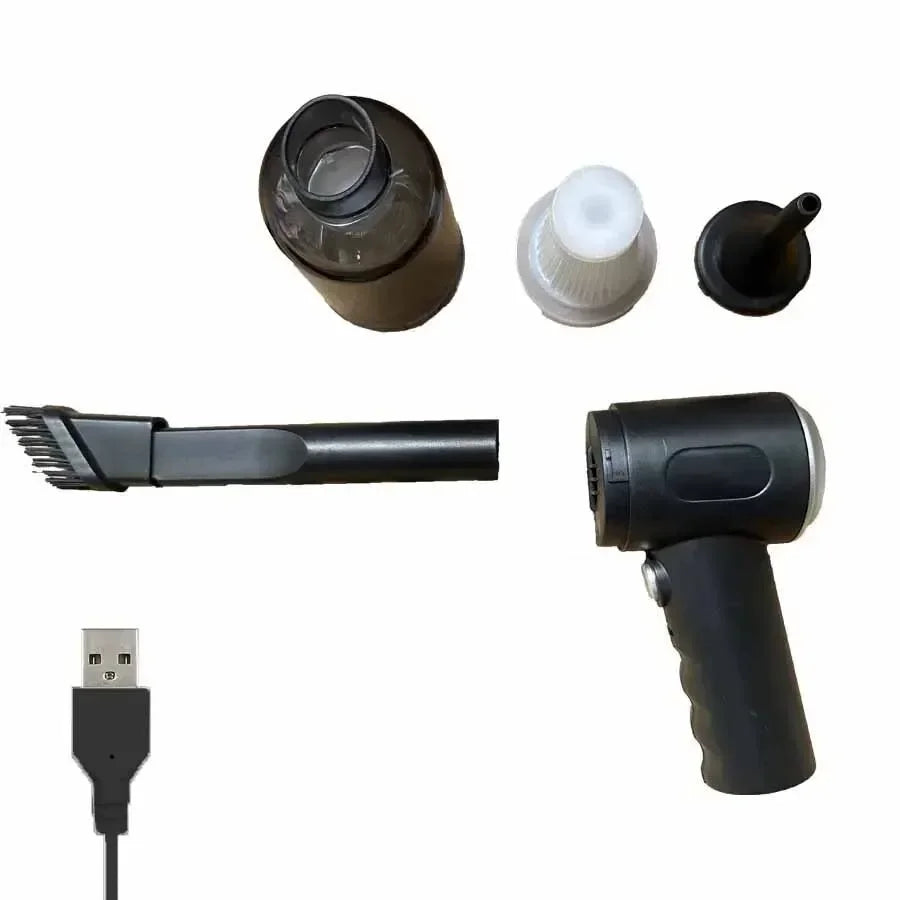 Leistungsstarker kabelloser Handstaubsauger mit 9000 Pa (per USB aufladbar)