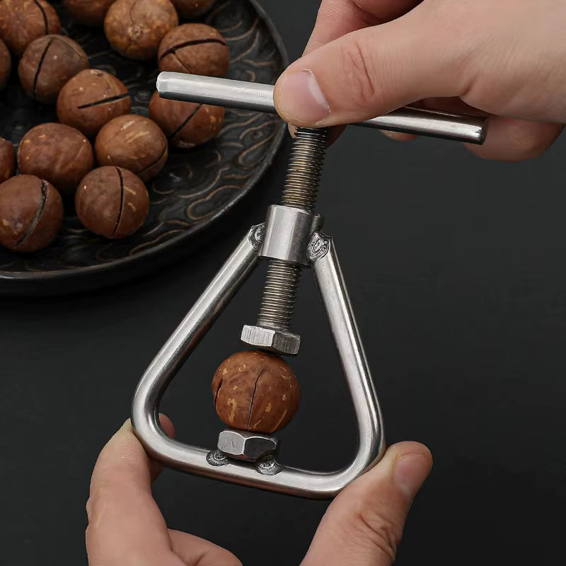 Ergonomischer Nussknacker mit Griff aus Edelstahl