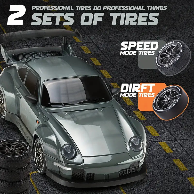 DriftMaster - RC Drift Car 1:24 | 4WD-styring | LED-lys | Genopladeligt batteri