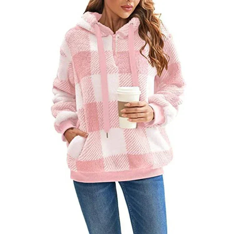 CozyChic - Damenpullover | Bequemer Pullover mit halbem Reißverschluss für jeden Anlass!