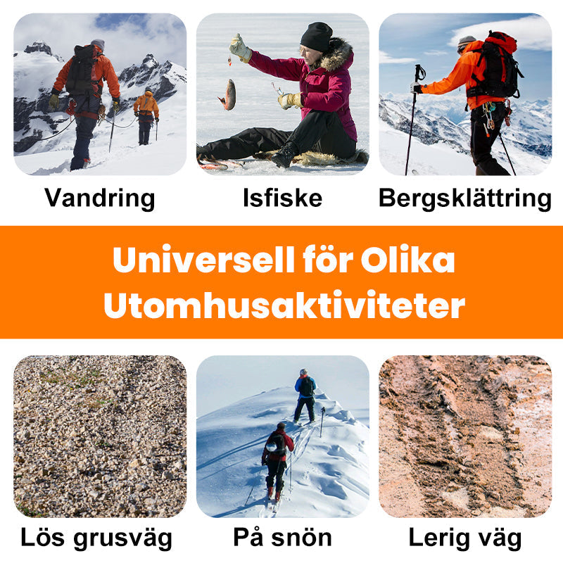 GlacierGrip Sko Spikes med Skridsikring — Trygge Skridt Hver Vinter
