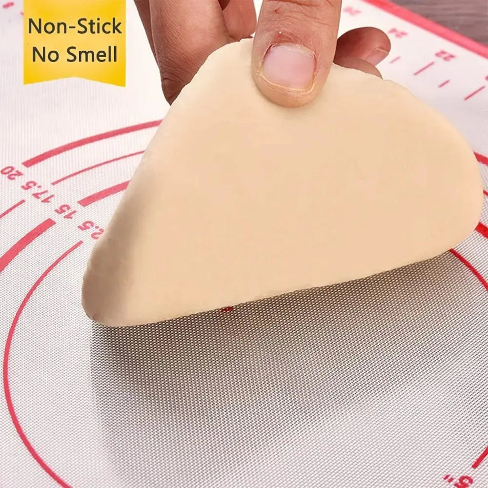 Doppelt dicke, antihaftende und rutschfeste Silikonbackmatte