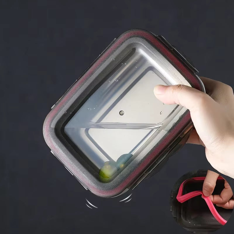 Auslaufsichere Lunchbox aus 304-Edelstahl (mikrowellen- und kühlschranksicher)