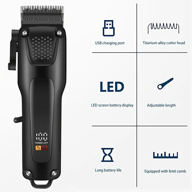GroomMaster Pro - Professionelles Haar- und Bartpflegeset in 3 Teilen für Männer