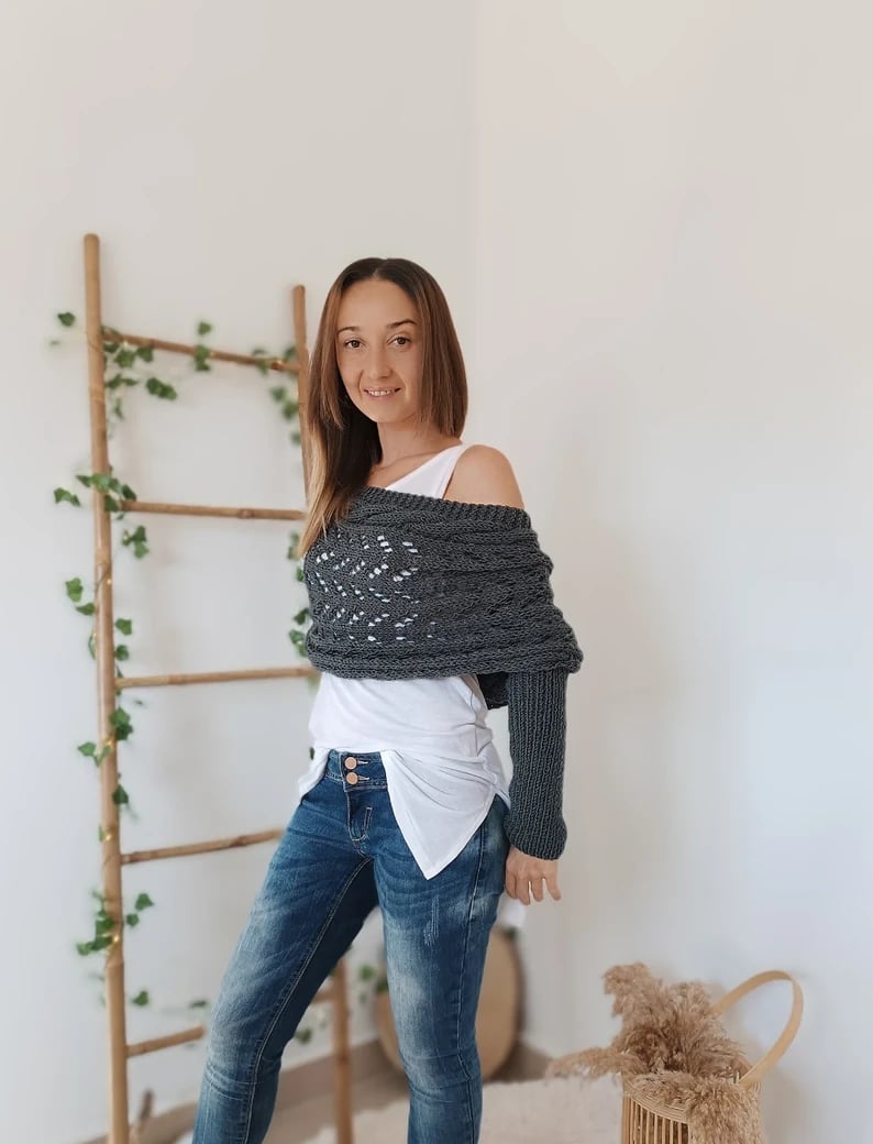 CozyKnit - Bequemes Strickschal | Vielseitige Eleganz für jeden Anlass