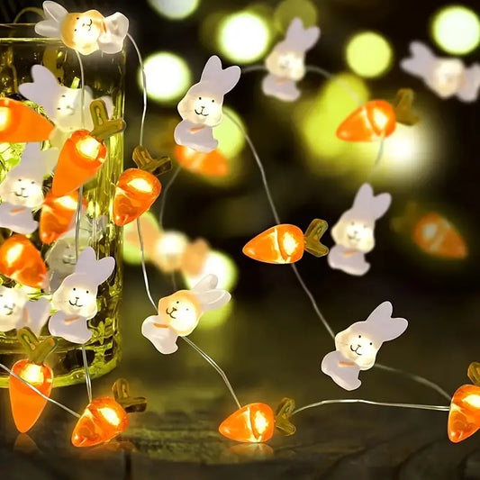 LumiFest - LED-Lampen mit Hasenmotiv aus Kupferdraht