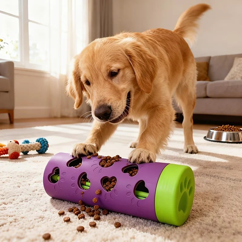 Bissfester interaktiver Snackspender für langsames Fressen (für Hunde und Katzen)
