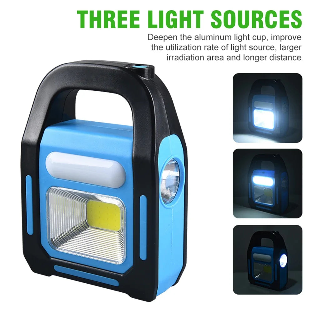 VoltLamp | Wiederaufladbare USB-Campingleuchte - tragbares LED-Licht und Notladegerät für Outdoor-Abenteuer