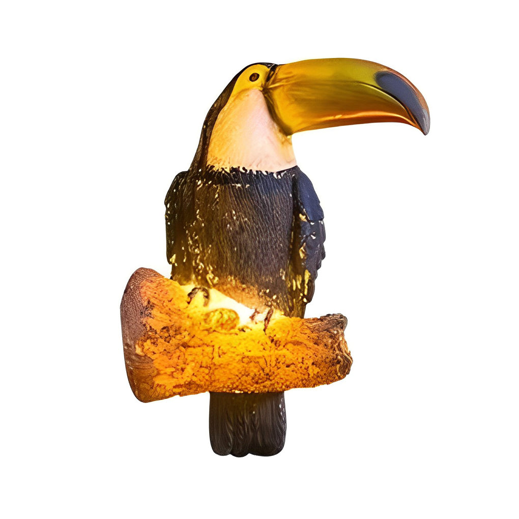 TierLicht - Wasserdichte LED-Außenlampe in Tierform mit Papageiendesign
