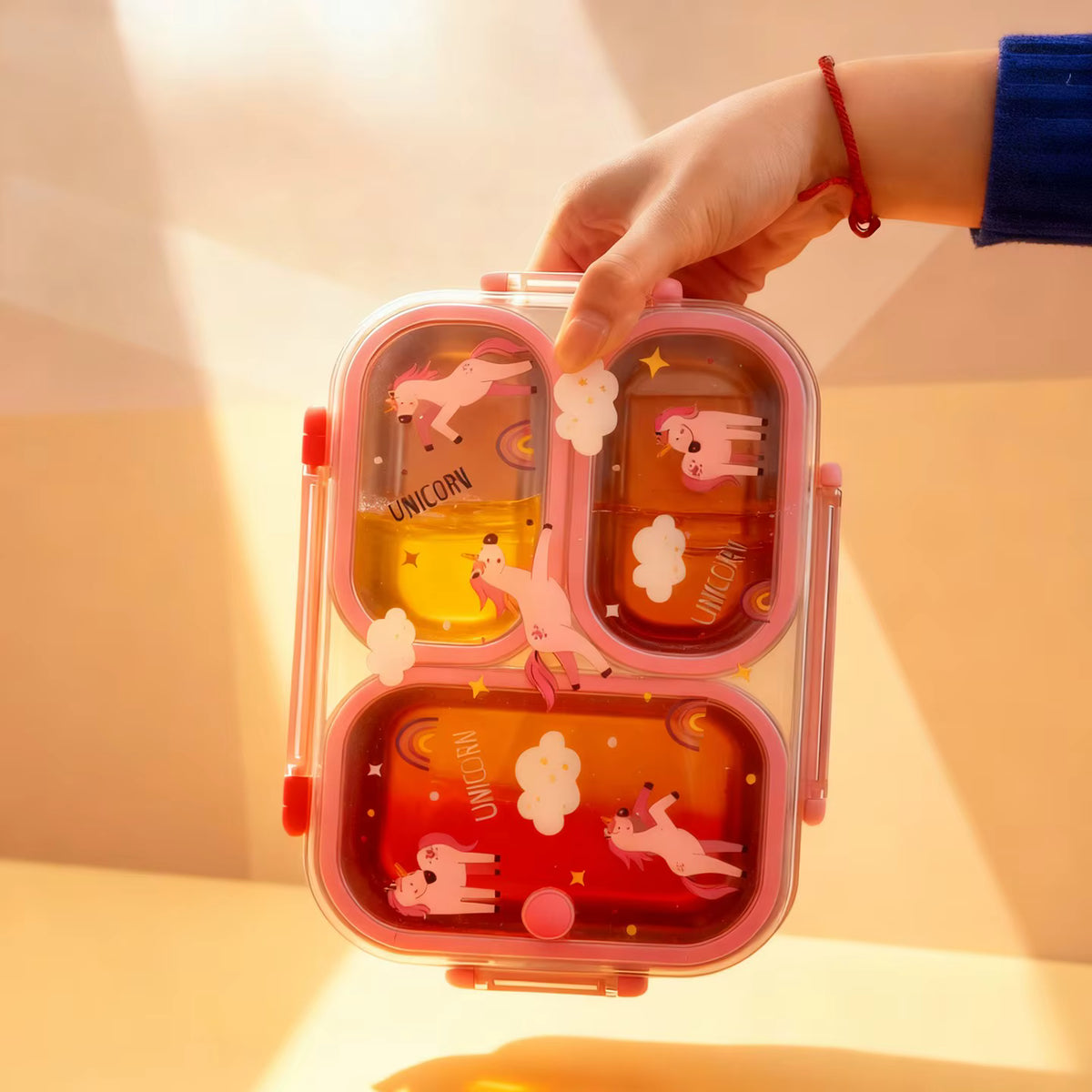 Auslaufsichere Kinder-Lunchbox aus rostfreiem 304er Edelstahl (großes Fassungsvermögen)