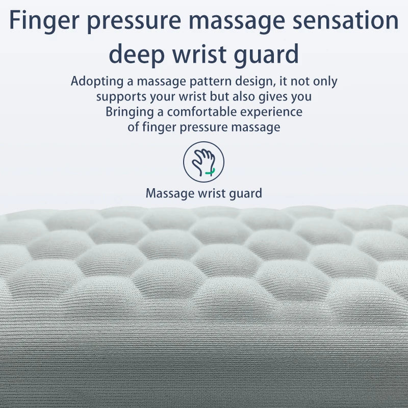 Ergonomisk hukommelsesskum og silikone håndledsstøtte (massage-struktureret)