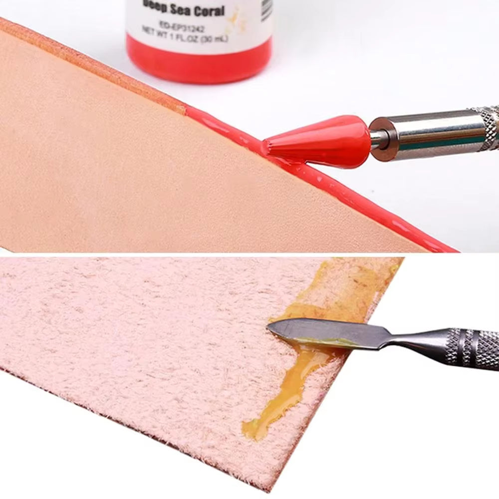 Schneller und präziser Rollstift für Lederkantenfarbe (Metallkopf)