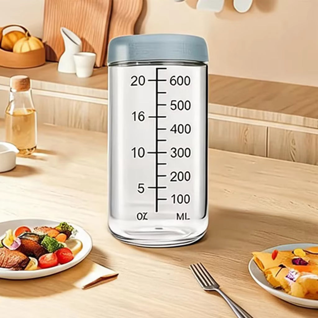 Luftdichtes, auslaufsicheres Vorratsglas aus Borosilikatglas (750ml)