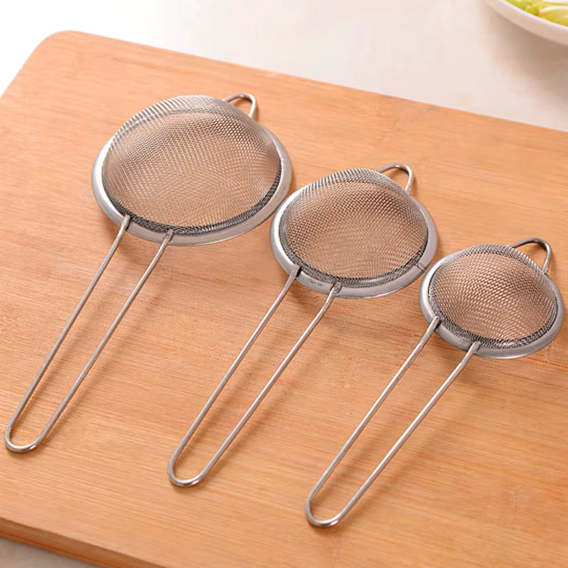 Feinmaschiges Edelstahl-Siebset (3-teilig)
