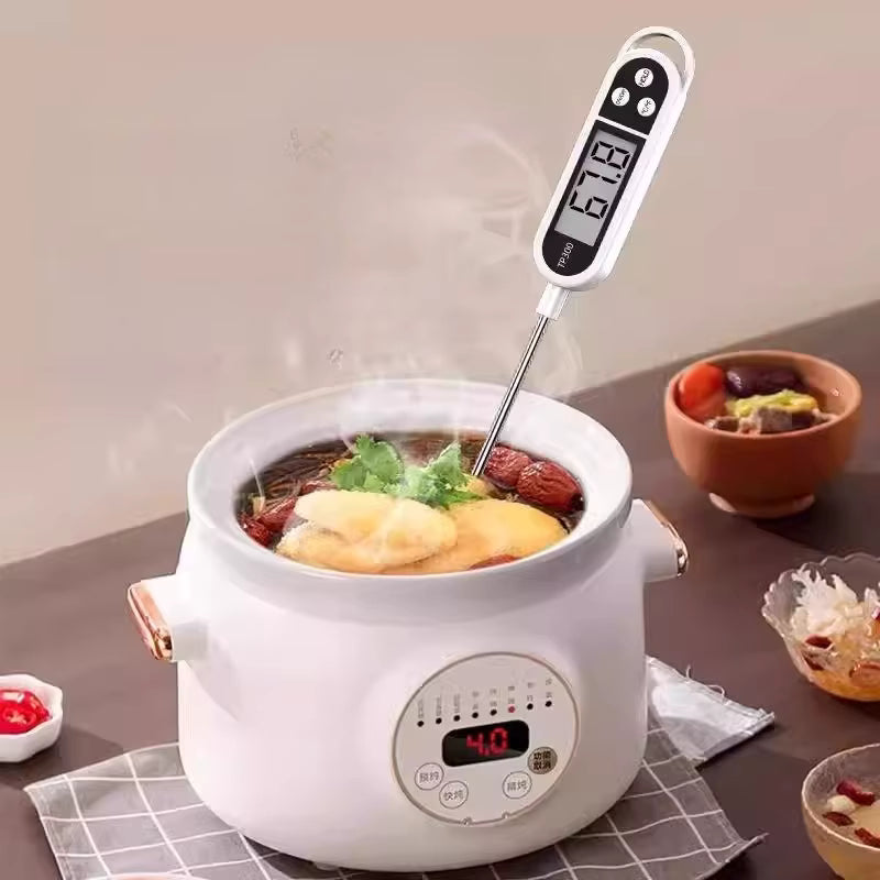 Sofort ablesbares digitales Einstichthermometer (Küche und Babybad)