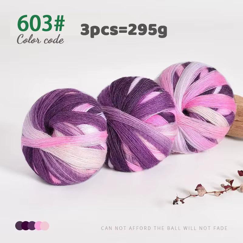 Regenbogengradient-Wollgarn (295g)