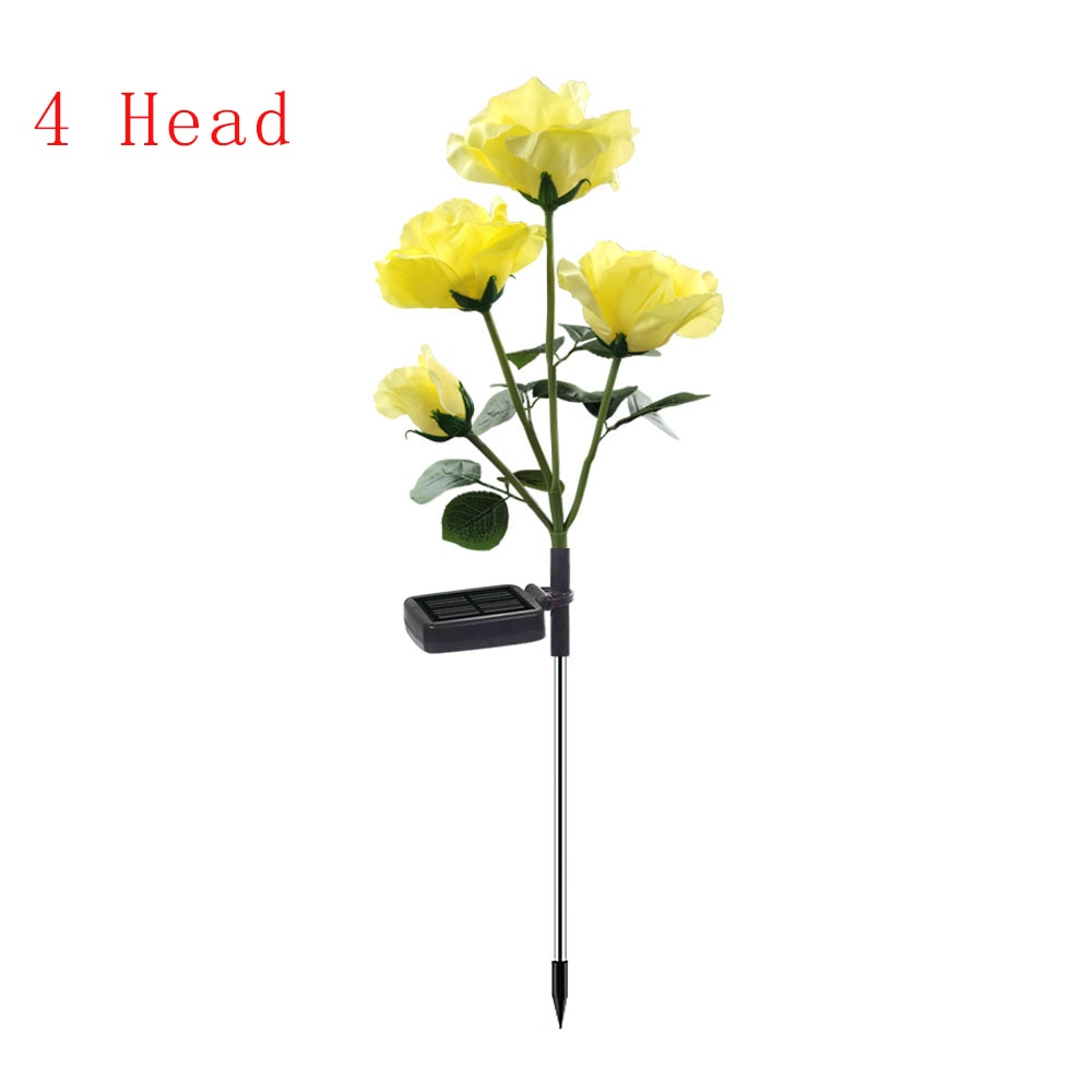 LumiRose - Solar LED Rosenblüten-Nachtlampe für den Garten