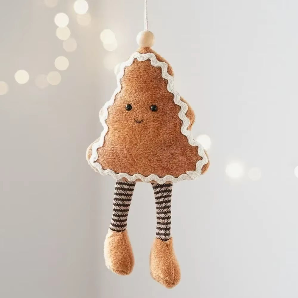Weiche Baumwoll-Weihnachtsanhänger zum Aufhängen (verschiedene Formen)