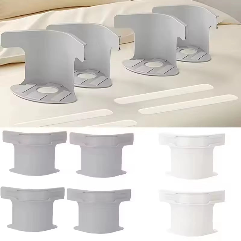 Robuste Bettlaken-Eckclips mit Rutschschutz (4er-Pack)