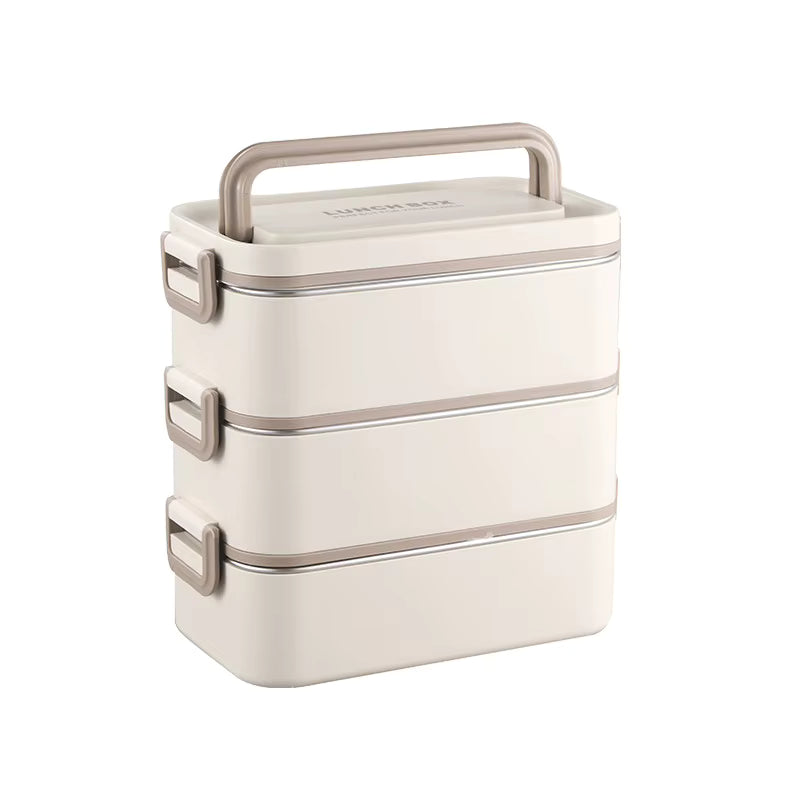 Auslaufsichere Lunchbox aus mehrschichtigem 304-Edelstahl (mikrowellengeeignet)