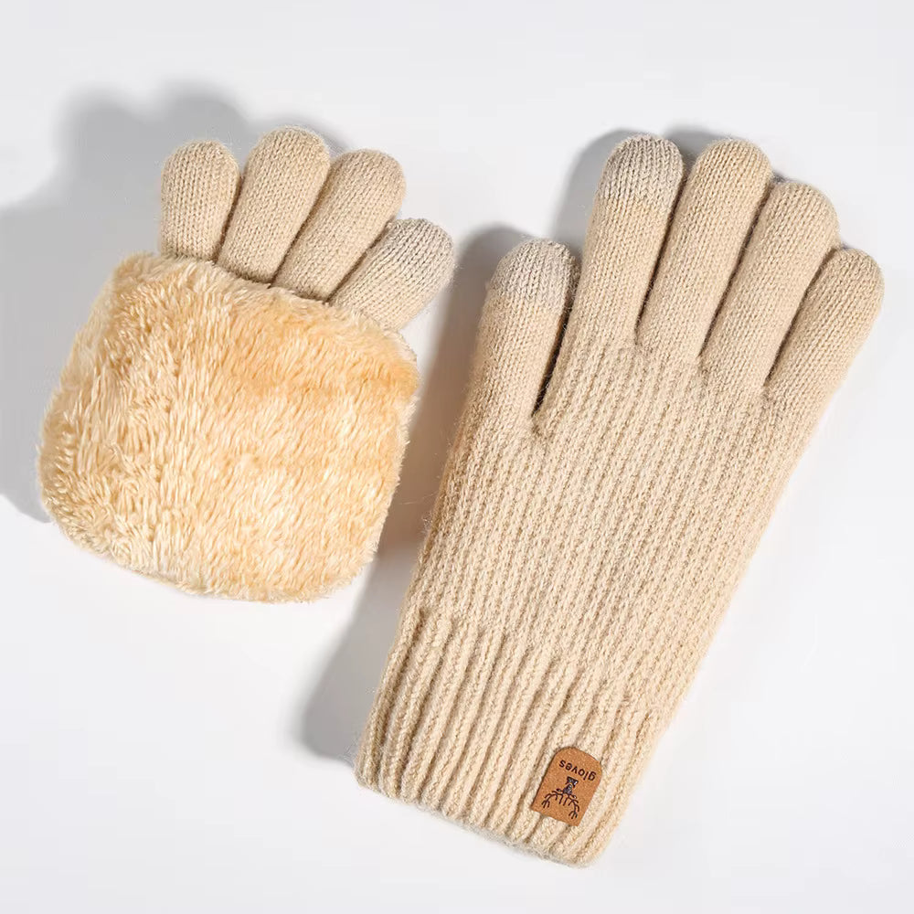 Weiche gestrickte Touchscreen-Handschuhe