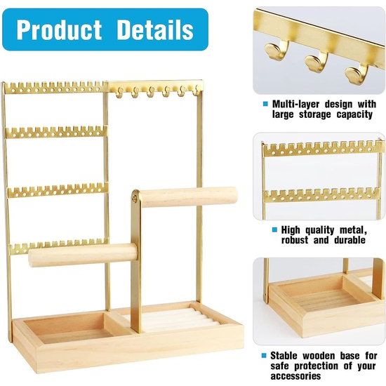 EleganceOrganizer - Stativ til organisering af smykker | 50% Rabat