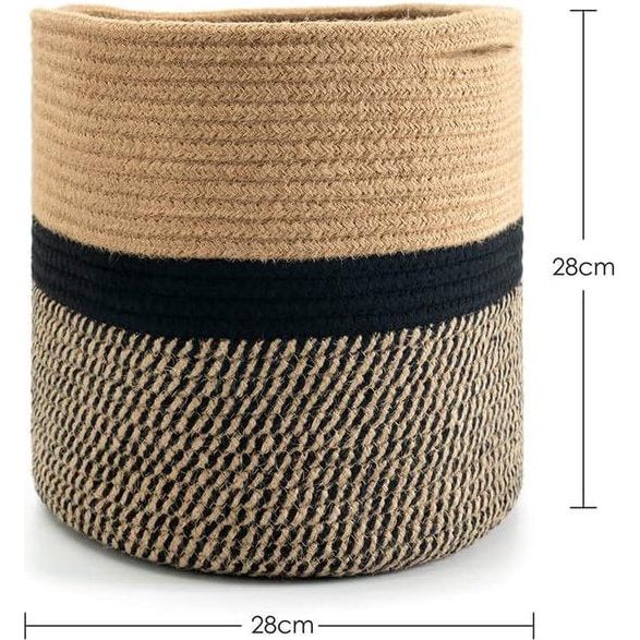 BohoBloom - Jute Seil Pflanzenkorb Moderner Boden Innenpflanzer