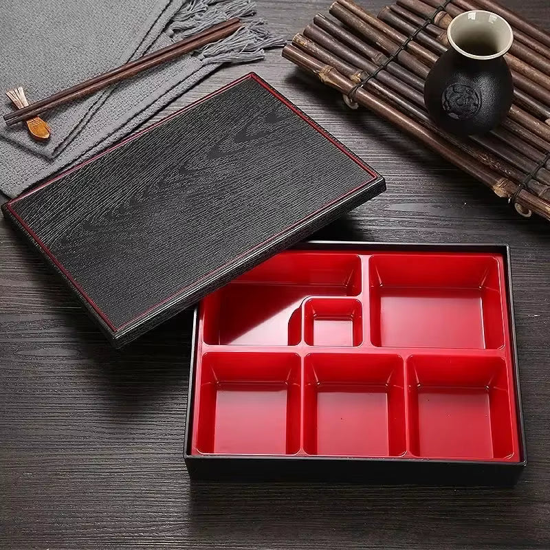 Tragbare Bento-Box mit herausnehmbaren Fächern