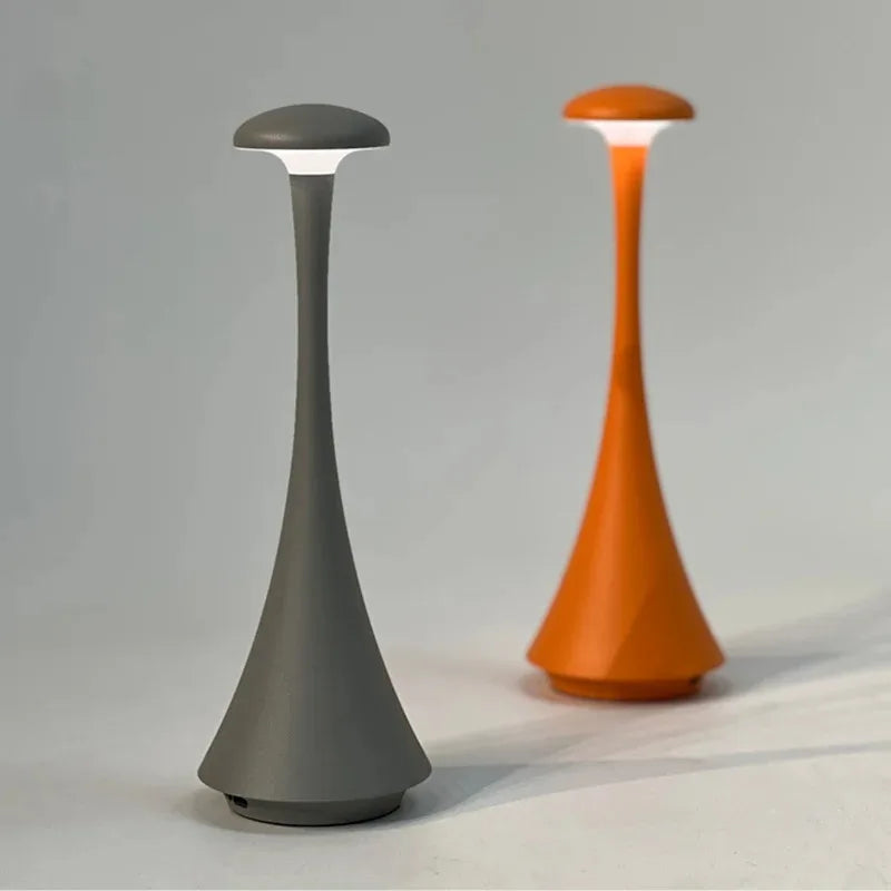 Touch-dimmable, wiederaufladbare Pilz-Tischlampe