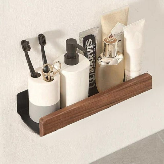 WoodEase - Organisationsregale aus Massivholz für das Badezimmer ohne Bohren