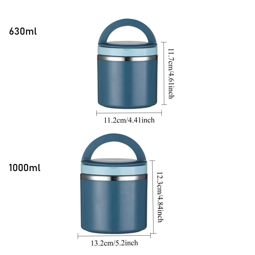 Isolierte Lunchbox aus Edelstahl (630/1000 ml)