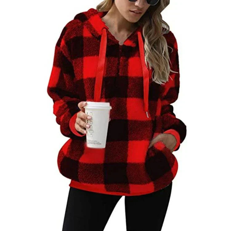 CozyChic - Damenpullover | Bequemer Pullover mit halbem Reißverschluss für jeden Anlass!