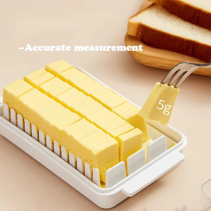 Kompakte, transparente, spülmaschinenfeste Butter- und Käseaufbewahrungsbox mit Deckel