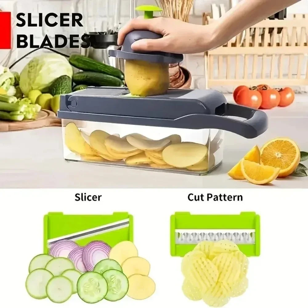 Multifunktionaler Gemüsehacker aus Edelstahl