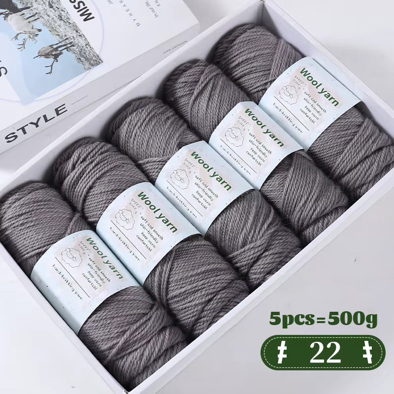 Farbverlaufsfarbenes dickes Alpakagarn (500-g-Packung)
