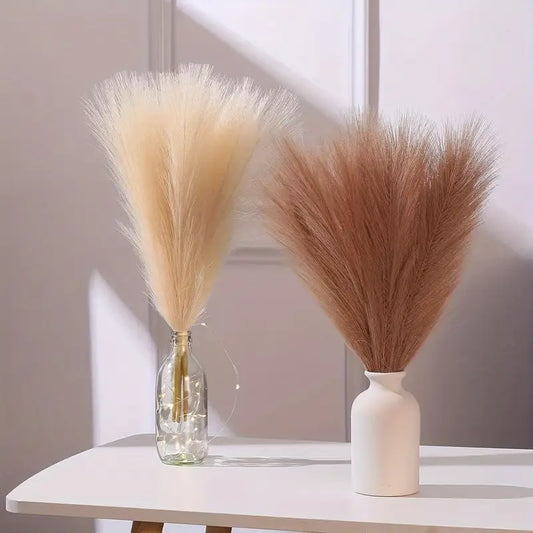 BohoFlair - Set mit 20 rustikalen Imitationen von Pampasgras