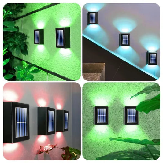 Solar-Wandleuchte mit Bewegungssensor von der Abenddämmerung bis zum Morgengrauen (9 Stunden Betriebszeit)