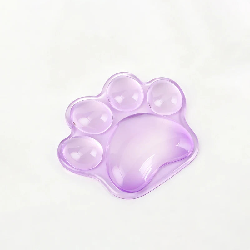 Transparente, gepolsterte Handgelenkauflage aus Silikon für die Maus