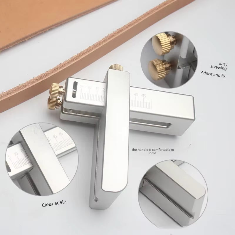 Justerbar Holdbar Aluminiumlegering Læderrem Skærer