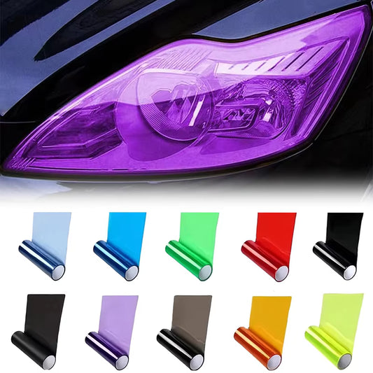 Schützende flexible PVC-Tönungsfolie für Front- und Rückleuchten (13 Farben)