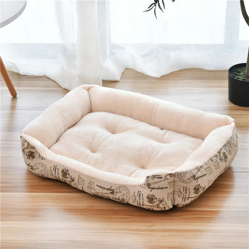 Weiche Rolle Leicht zu Reinigen Hundebett (Verschiedene Größen)