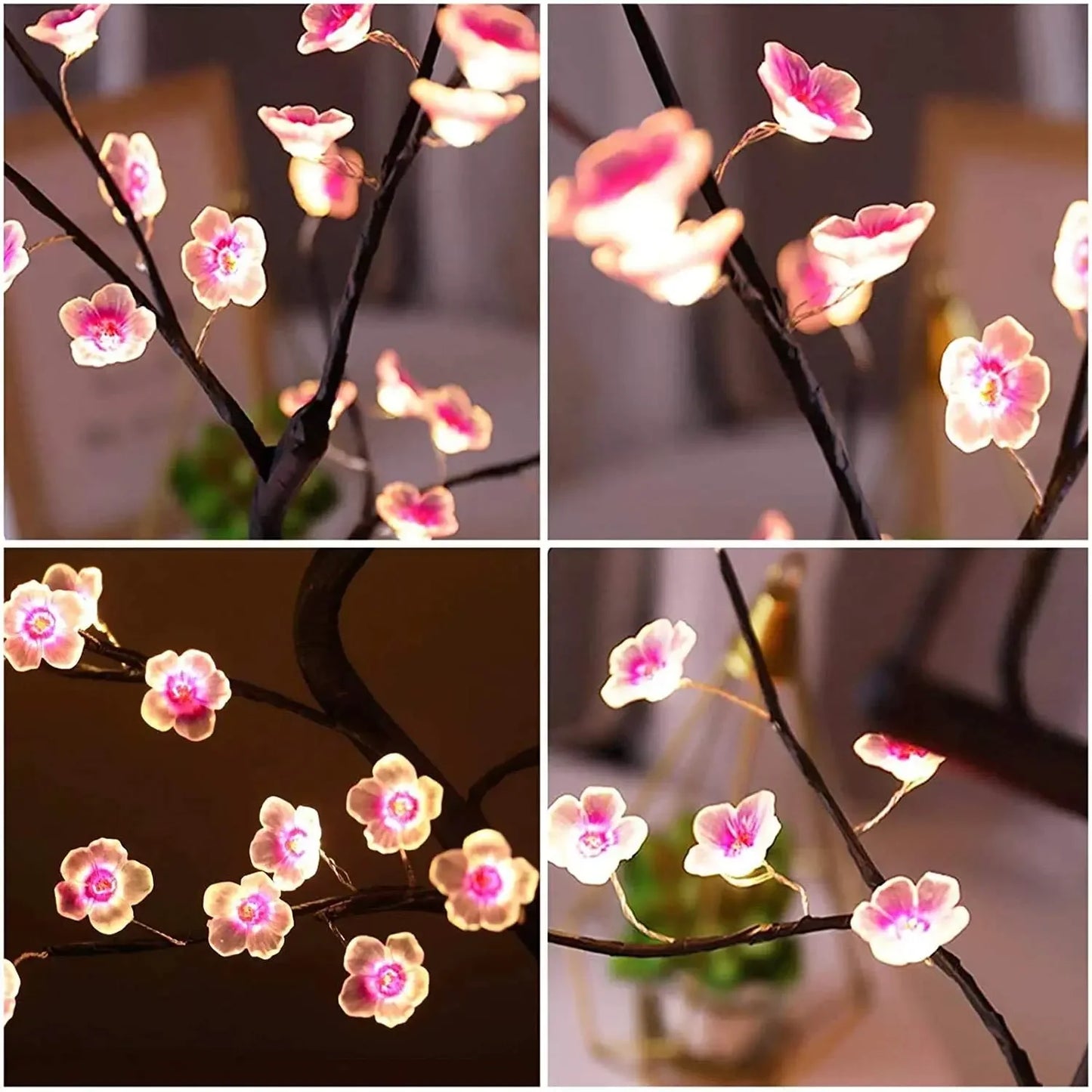 Kirschblüten-Touch-LED-Tischlampe (USB/Batterie)