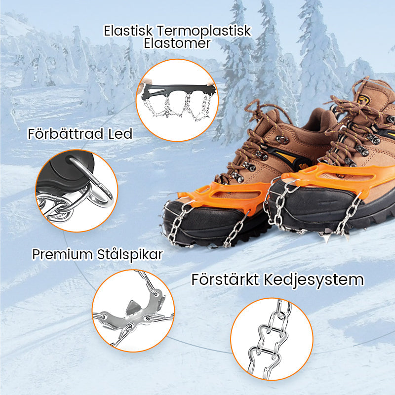 GlacierGrip Sko Spikes med Skridsikring — Trygge Skridt Hver Vinter
