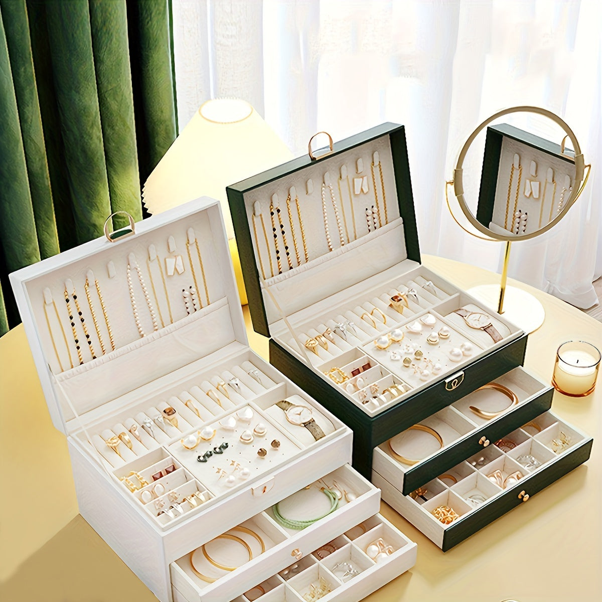 LumaNest Smykke Organizer — Let Adgang, Daglig Glæde