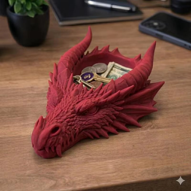 Gotischer Drachen-Schmuckorganizer für den Schreibtisch