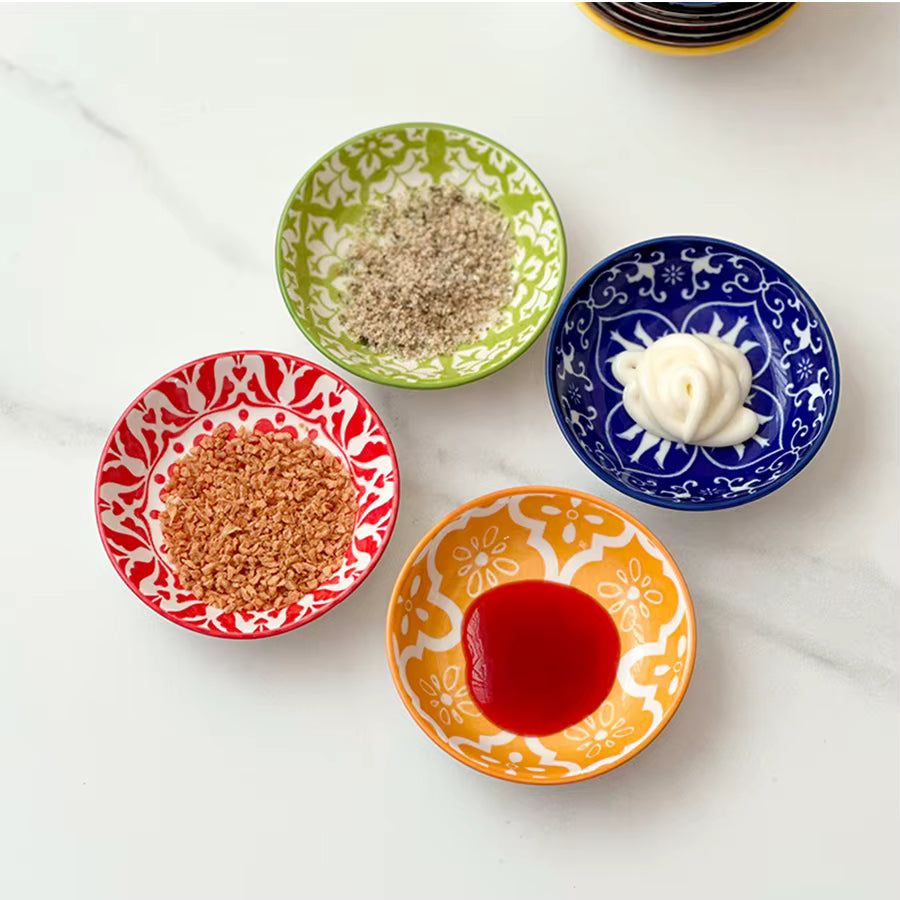 Böhmische Keramik-Gewürzschalen (Set mit 6 oder 10)