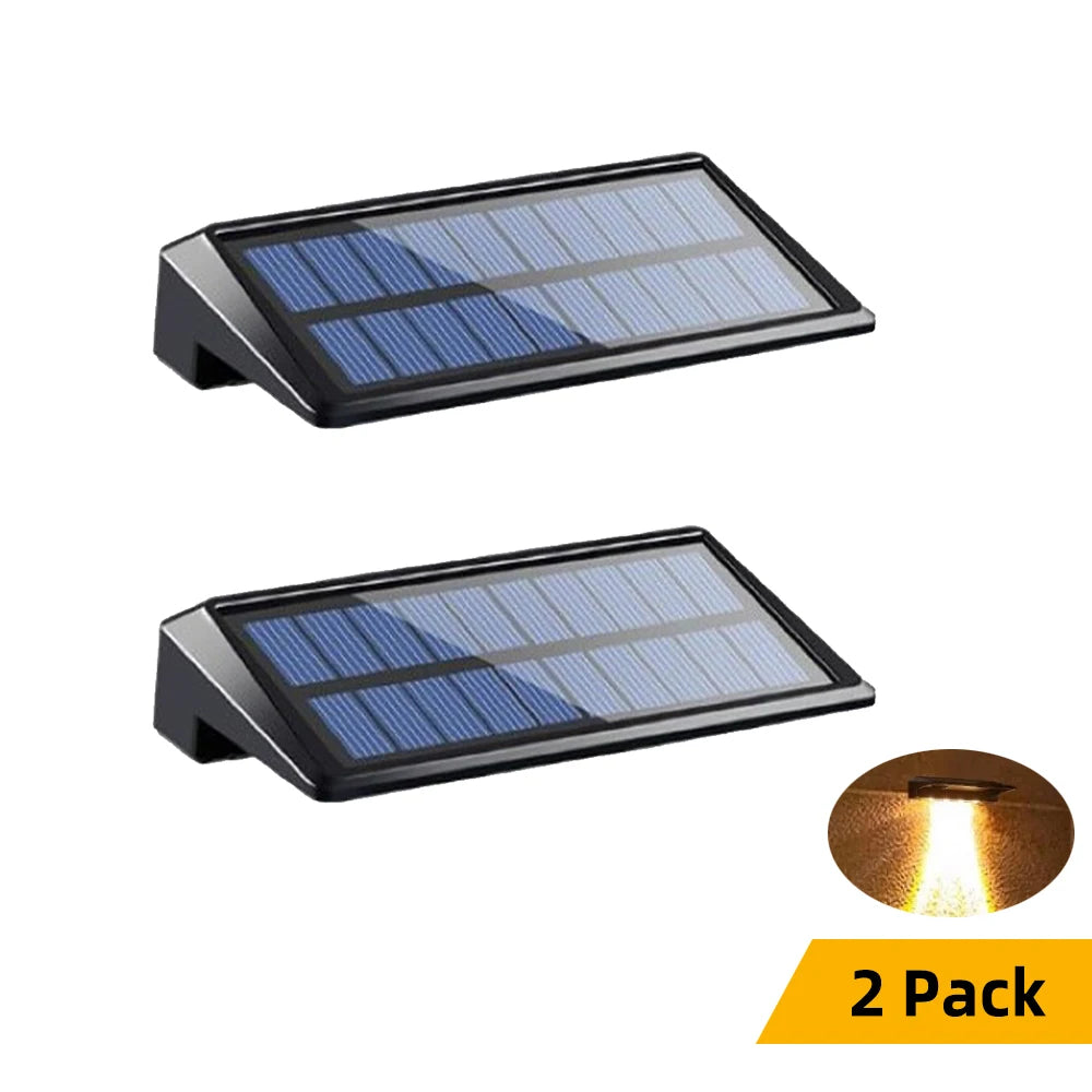 150-Lumen wasserdichte Solarzäunerlampen mit fokussierter Linse (2er-Pack)