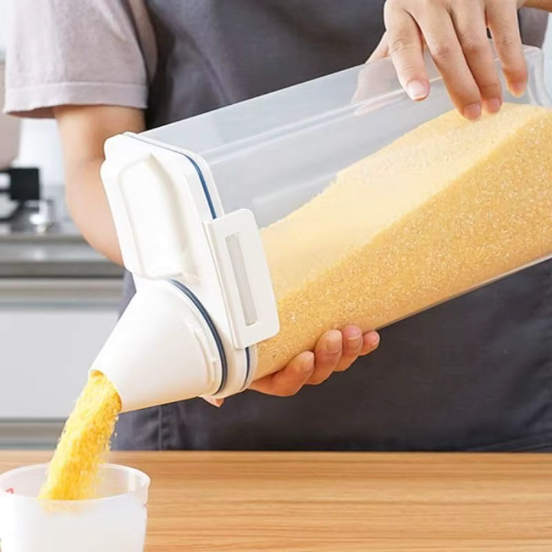 Luftdichter Vorratsbehälter mit integriertem Messbecher (2,5L)